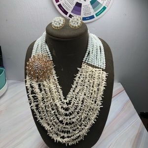 Customized party necklace, earrings and bracelet set